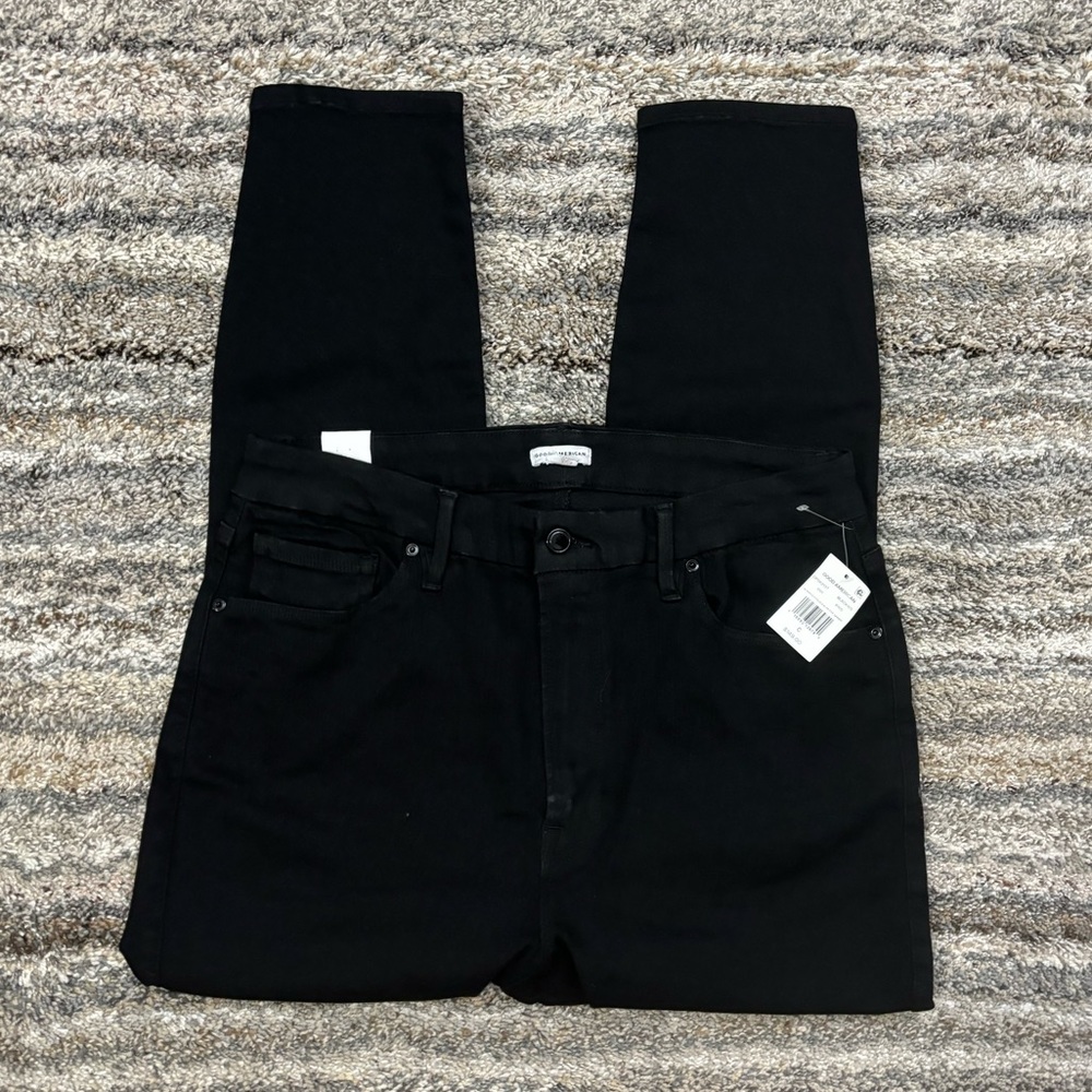 Good American Black Skinny Jeans Sz 14 | Good American Good Petite Skinny